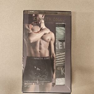 Kenneth Cole Black and Gray Boxer Briefs